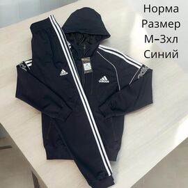 Фотография Костюм спортивный мужской H398 navy р.M-3XL "Hai" недорого оптом от прямого поставщика