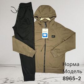 Костюм спортивний чоловічий 8965-2 brown р.M-3XL "Hai" недорого оптом від прямого постачальника