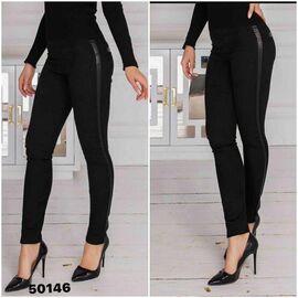 Лосини жіночі 50146 black р.50-56 "VICTORY" недорого оптом від прямого постачальника