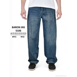 Джинси чоловічі Весна/осінь 5106 (8 шт. р.сітка28-36) "Baron" недорого оптом від прямого постачальника