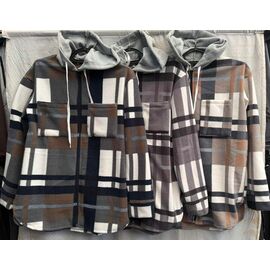 Фотография Рубашка женская S347 brown р.44-50 "Shoptime" недорого оптом от прямого поставщика