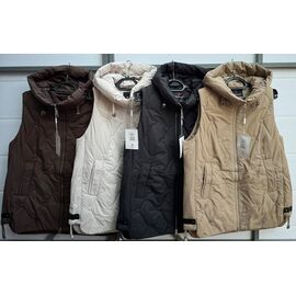 Фотография Жилетка женская JL813B beige р.50-58 "FLORA" недорого оптом от прямого поставщика