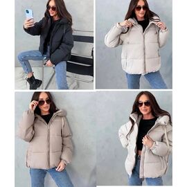 Куртка жіноча демісезонна K9809 beige р.42-48 "FLORA" недорого оптом від прямого постачальника