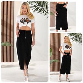 Спідниця жіноча 842 black р.25-30 "Lady N" недорого оптом від прямого постачальника