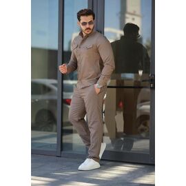 Фотография Костюм мужской 6057 l.brown р.S-2XL "ROLADA" недорого оптом от прямого поставщика