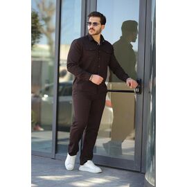 Фотография Костюм мужской 6058 brown р.S-2XL "ROLADA" недорого оптом от прямого поставщика