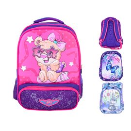 Фотография Рюкзак детский на девочку Y1631-3 mix р.25*35*15 "Red Hat" недорого оптом от прямого поставщика