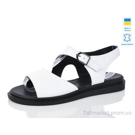 Босоніжки жіночі літні Літо 60 біло-чорний к. (6 пар р.36-40) "Sali" недорого оптом від прямого постачальника