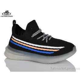 Фотография Кроссовки детские модные Лето 01B-81 black (12 пар р.26-31) "Jibukang" недорого оптом от прямого поставщика