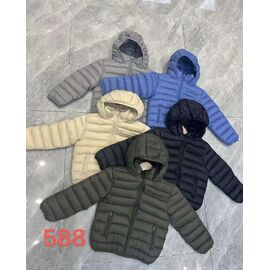 Фотография Куртка детская демисезонная на мальчика 588 grey р.130-170 "Farbique" недорого оптом от прямого поставщика