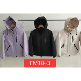 Куртка дитяча демісезонна на дівчинку FM18-3 black р.120-160 "Farbique" недорого оптом від прямого постачальника
