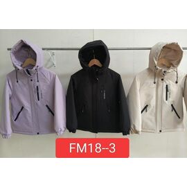 Куртка дитяча демісезонна на дівчинку FM18-3 beige р.120-160 "Farbique" недорого оптом від прямого постачальника