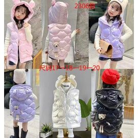 Жилетка дитяча на дівчинку 2306 pink р.120-160 "Farbique" недорого оптом від прямого постачальника