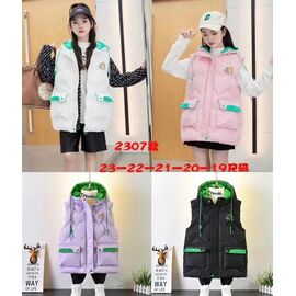 Жилетка дитяча на дівчинку 2307 black р.130-170 "Farbique" недорого оптом від прямого постачальника