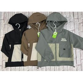 Куртка дитяча демісезонна на хлопчика F238 black р.120-160 "Farbique" недорого оптом від прямого постачальника