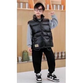 Жилетка дитяча на хлопчика F63 black р.120-160 "Farbique" недорого оптом від прямого постачальника