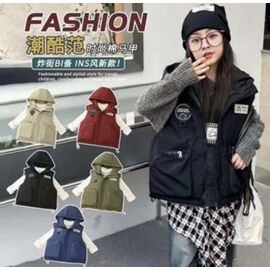 Фотография Жилетка детская на девочку F77 beige р.110-150 "Farbique" недорого оптом от прямого поставщика