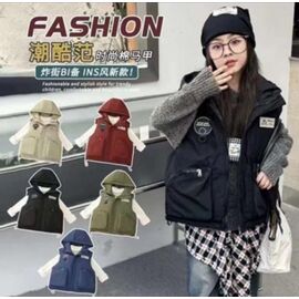 Фотография Жилетка детская на девочку F81 blue р.110-150 "Farbique" недорого оптом от прямого поставщика