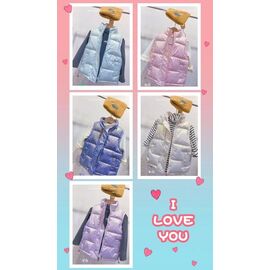 Жилетка дитяча на дівчинку F123 blue р.110-150 "Farbique" недорого оптом від прямого постачальника