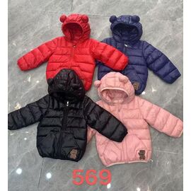 Куртка дитяча демісезонна на дівчинку 569 red р.90-130 "Farbique" недорого оптом від прямого постачальника