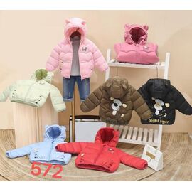 Куртка дитяча демісезонна на дівчинку 572 brown р.90-130 "Farbique" недорого оптом від прямого постачальника