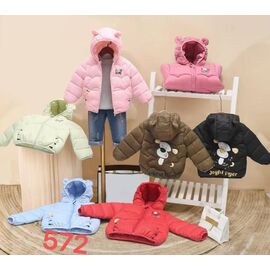 Куртка дитяча демісезонна на дівчинку 572 l.blue р.90-130 "Farbique" недорого оптом від прямого постачальника