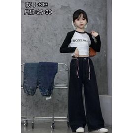 Джинси дитячі на дівчинку 813 l.blue р.25-30 "Farbique" недорого оптом від прямого постачальника