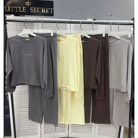 Фотография Костюм спортивный женский тёплый S5026 yellow р.S-L "Little Secret" недорого оптом от прямого поставщика