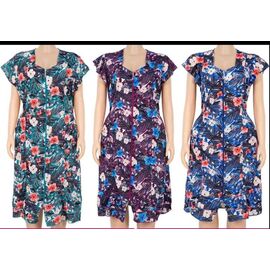 Фотография Халат женский S48 mix р.XL-5XL "ZERO" недорого оптом от прямого поставщика