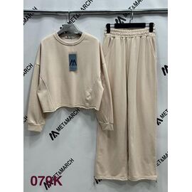 Костюм спортивний жіночий теплий 079K beige р.S-L "Met&March" недорого оптом від прямого постачальника