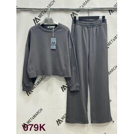 Костюм спортивний жіночий теплий 079K grey р.S-L "Met&March" недорого оптом від прямого постачальника