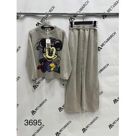 Костюм спортивний жіночий теплий 3695 beige р.S-L "Met&March" недорого оптом від прямого постачальника