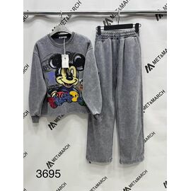 Фотография Костюм спортивный женский тёплый 3695-1 grey р.S-L "Met&March" недорого оптом от прямого поставщика