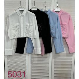 Сорочка жіноча 5031 white р.S-L "Met&March" недорого оптом від прямого постачальника