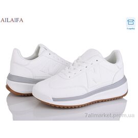 Кросівки жіночі модні Весна/осінь NR006 white (8 пар р.36-41) "Ailaifa" недорого оптом від прямого постачальника
