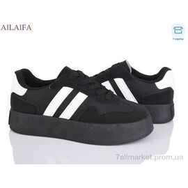 Кросівки жіночі модні Весна/осінь DX18 black (8 пар р.36-41) "Ailaifa" недорого оптом від прямого постачальника