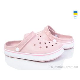 Крокси жіночі літні Літо 1400 пудра (6 пар р.36-41) "Golden Lion" недорого оптом від прямого постачальника