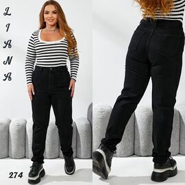 Фотография Джинсы женские 274 black р.30-36 "Liana Denim" недорого оптом от прямого поставщика