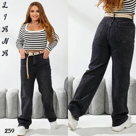 Фотография Джинсы женские 259 grey р.30-36 "Liana Denim" недорого оптом от прямого поставщика