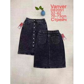 Спідниця жіноча D82051 black р.32-42 "Vanver" недорого оптом від прямого постачальника