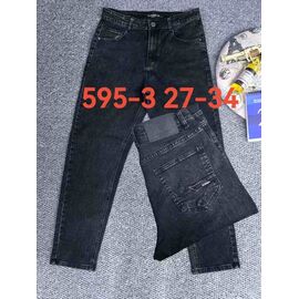 Фотография Джинсы мужские 595-3 black р.27-34 "God Baron" недорого оптом от прямого поставщика
