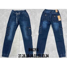 Фотография Джинсы мужские B461Y-6 blue р.27-34 "God Baron" недорого оптом от прямого поставщика