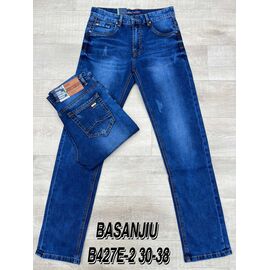 Фотография Джинсы мужские B427E-2 blue р.30-38 "God Baron" недорого оптом от прямого поставщика