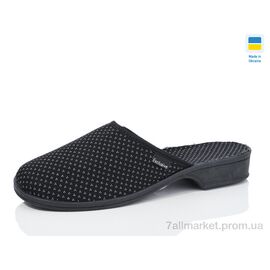 Фотография Тапки женские для дома Весна/осень Б/з каблук чорний (6 пар р.36-41) "Lot Shoes" недорого оптом от прямого поставщика