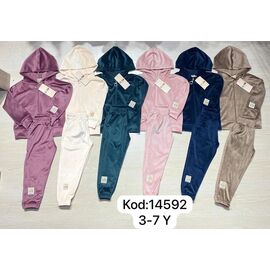 Костюм дитячий спортивний на дівчинку 14592 pink р.3-7 "Meloria" недорого оптом від прямого постачальника