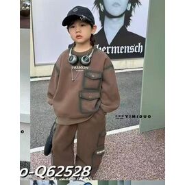 Фотография Костюм детский спортивный на мальчика 62528 brown р.110-150 "Delfinka" недорого оптом от прямого поставщика