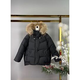 Фотография Курка детская зимняя на девочку 58585 black р.104-128 "Delfinka" недорого оптом от прямого поставщика