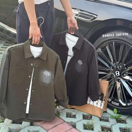 Фотография Куртка детская демисезонная на мальчика 68012 khaki р.130-170 "Delfinka" недорого оптом от прямого поставщика