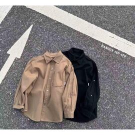 Сорочка дитяча на хлопчика 68003 black р.130-170 "Delfinka" недорого оптом від прямого постачальника