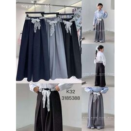 Фотография Штаны детские на девочку K32 grey р.120-170 "Delfinka" недорого оптом от прямого поставщика